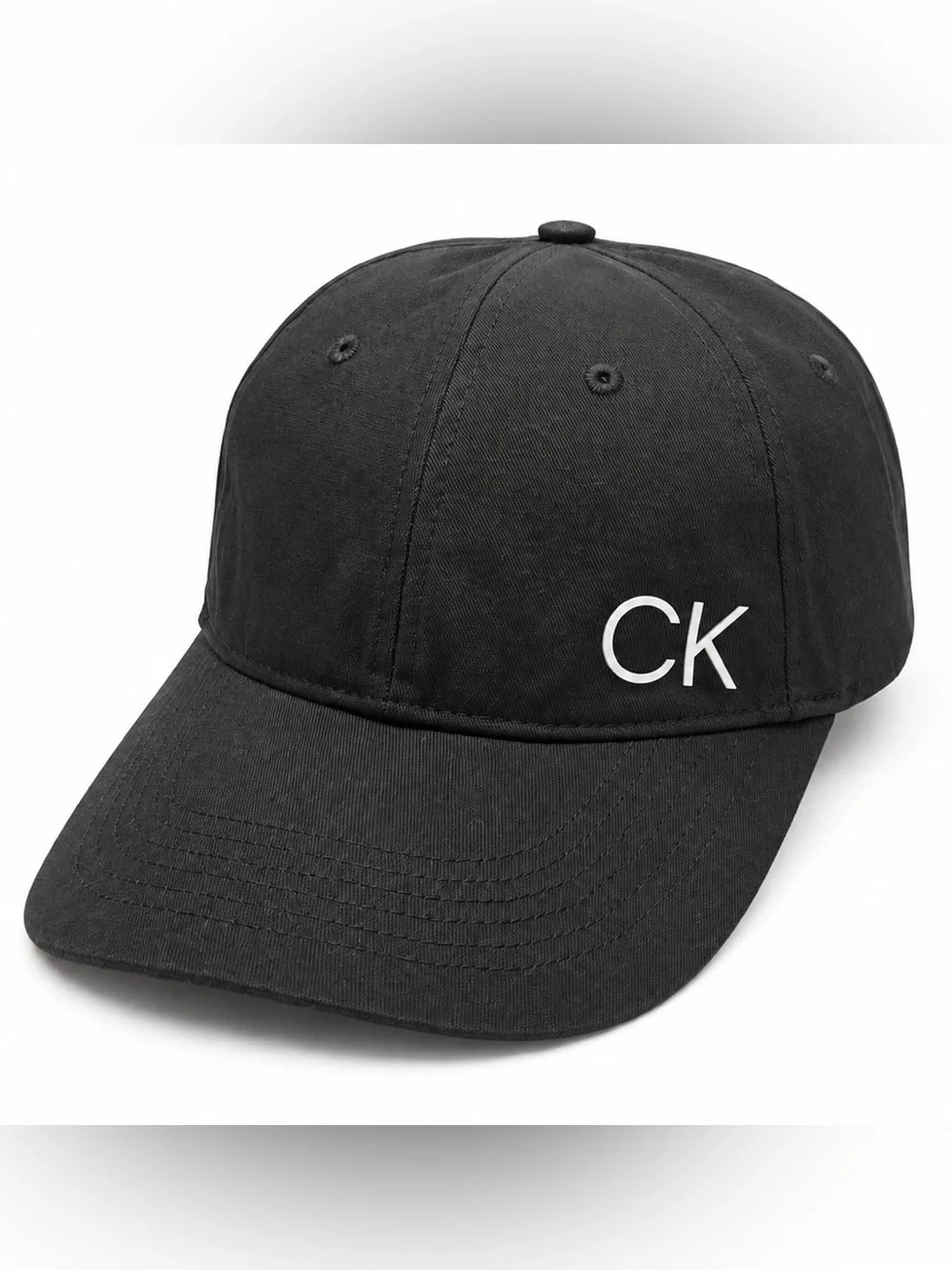 Calvin Klein CK Black Adjustable Baseball Cap Hat Logo Strapback Adult